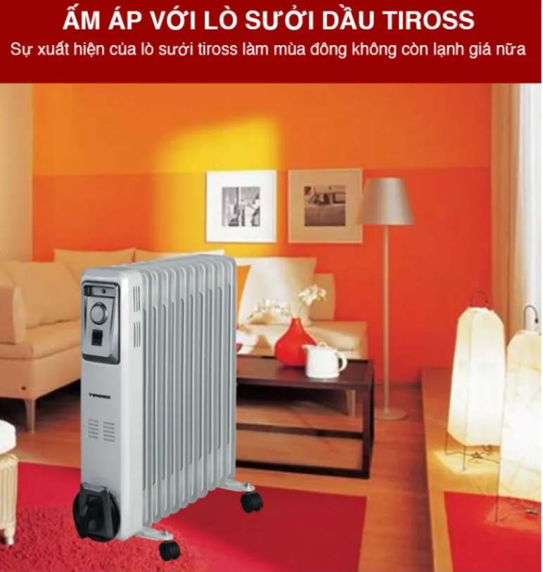 Máy Sưởi Dầu Tiross 11 Thanh TS9217