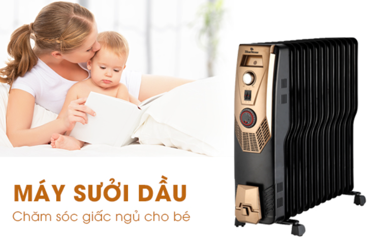 Máy sưởi dầu Tiross có an toàn khi sử dụng trong gia đình có trẻ em không?